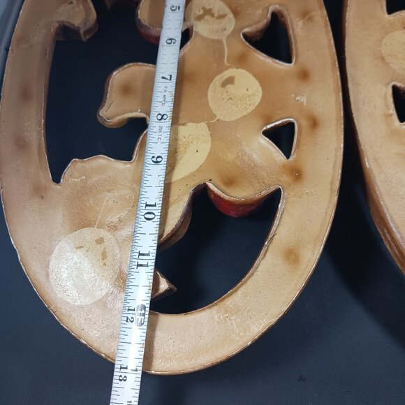 Vintage Miller Studio Inc. 1975 Set of 2 Fruit Wall Plaques Kitchen Decor - Picture 6 of 8